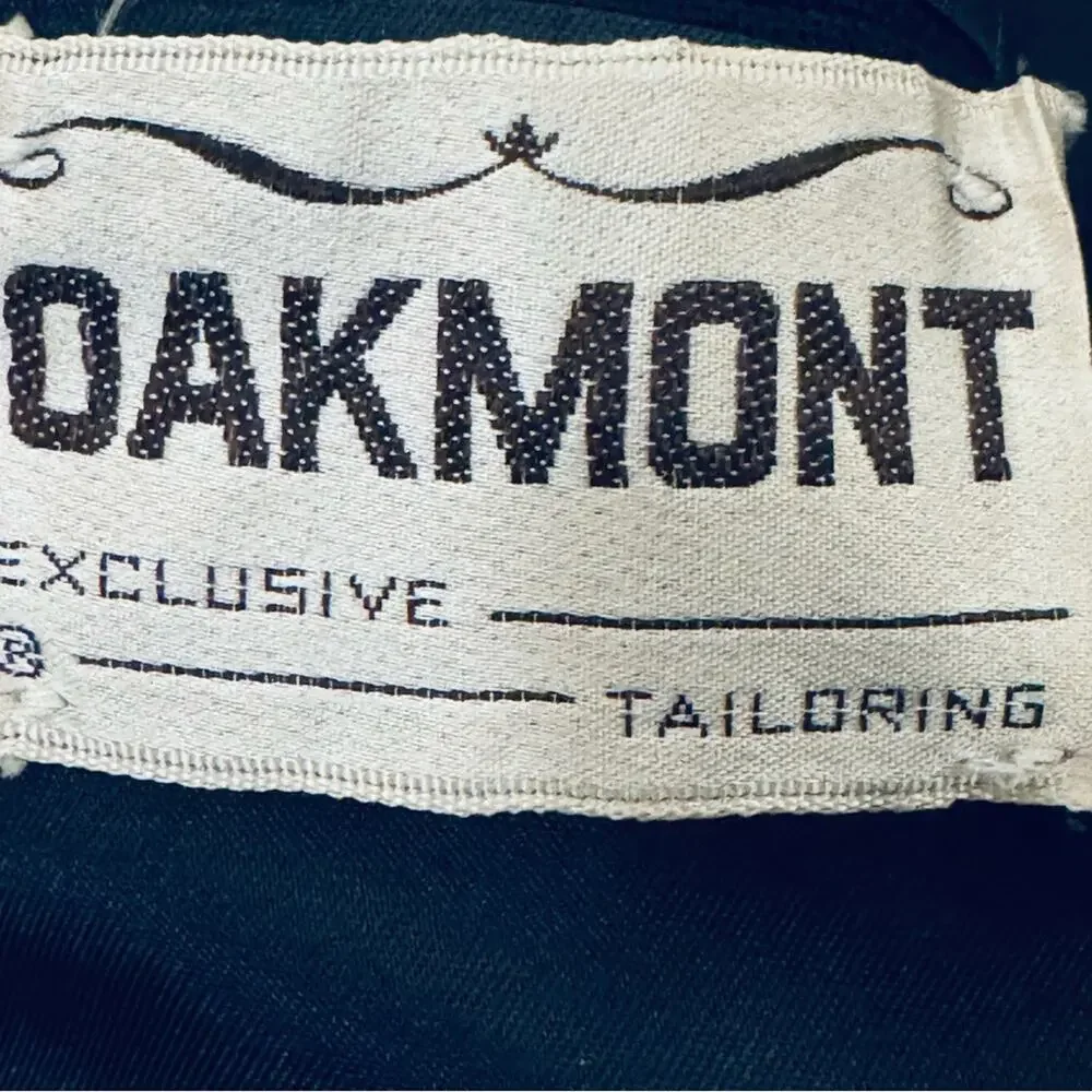 Oakmont Black Hopsack Basketweave Two-Button Blazer | Gold Buttons size 42R b58